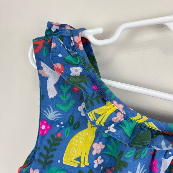 Mini Boden Ruffle Jungle Tank Top 6-7 - Picture 2 of 6